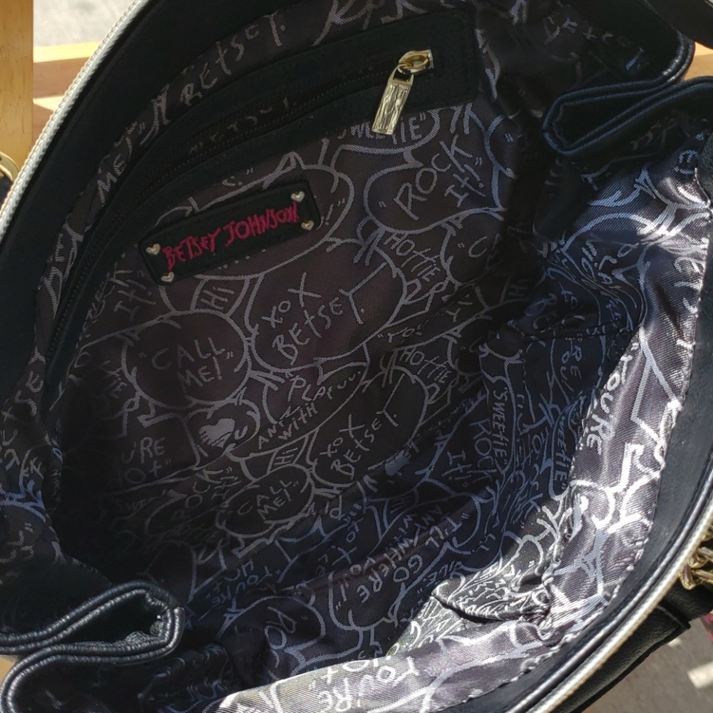 Gently used stylish Betsy Johnson purse